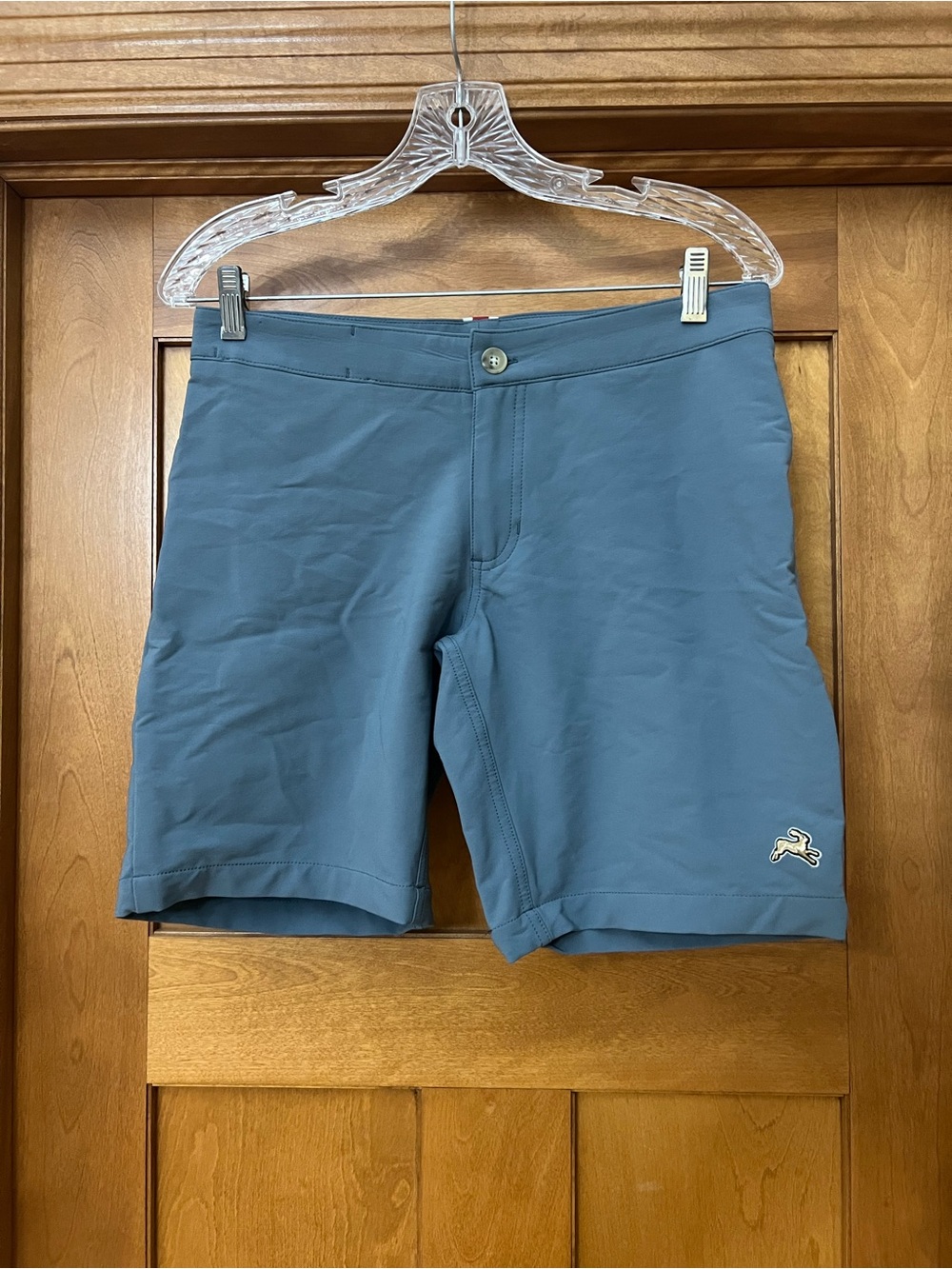 Tracksmith New England Longfellow Gray Shorts Elliot Stretch Fabric 31